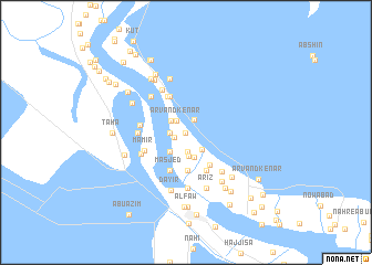 map of Nahr-e Mosā‘edeh